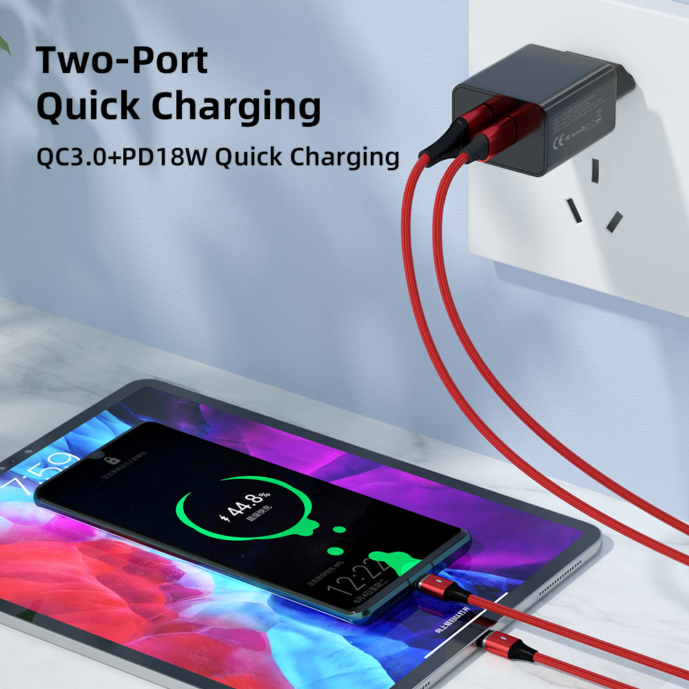 2 x Dual USB Fast Charging Wall Plugs